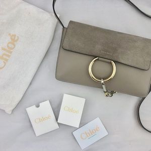 Like new taupe Chloe small Faye shoulder bag